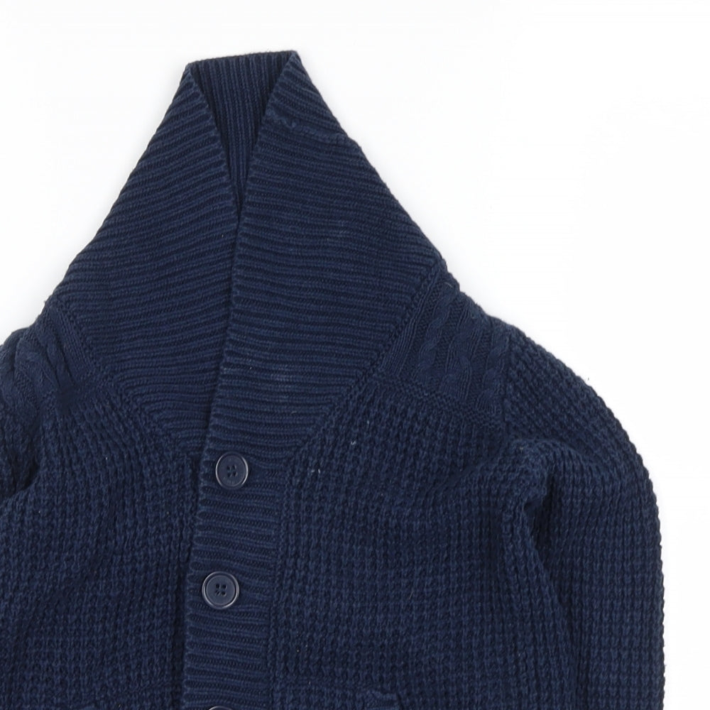 Ben Sherman Boys Blue   Cardigan Jumper Size 3-4 Years