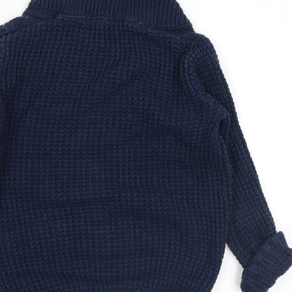 Ben Sherman Boys Blue   Cardigan Jumper Size 3-4 Years