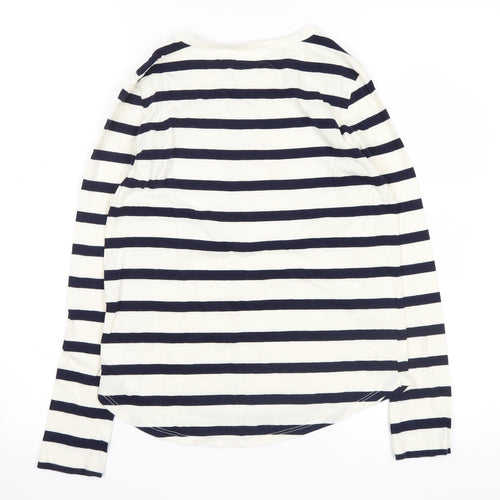 Gap Girls Blue Striped  Basic Casual Size L  - heart