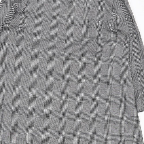 George Womens Grey Check  Shirt Dress  Size 14