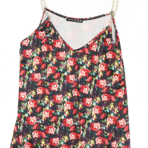 Atmosphere Womens Red Floral  Basic Tank Size 14