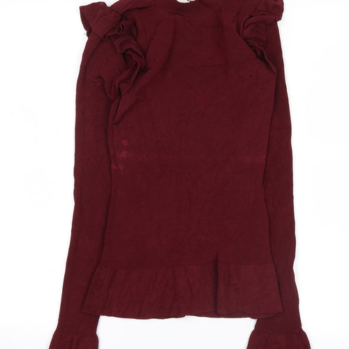 H&M Womens Red   Basic Blouse Size XS