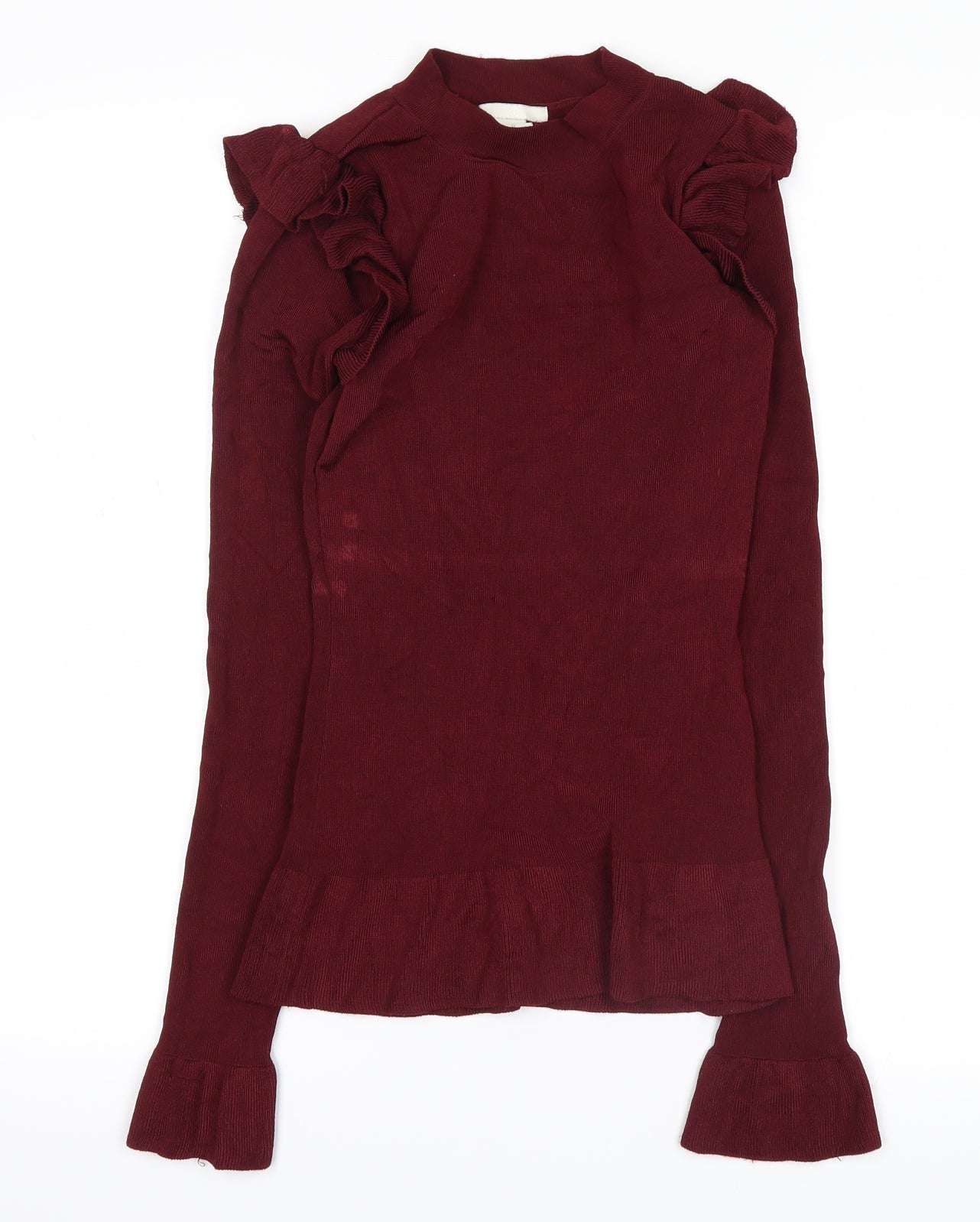 H&M Womens Red   Basic Blouse Size XS