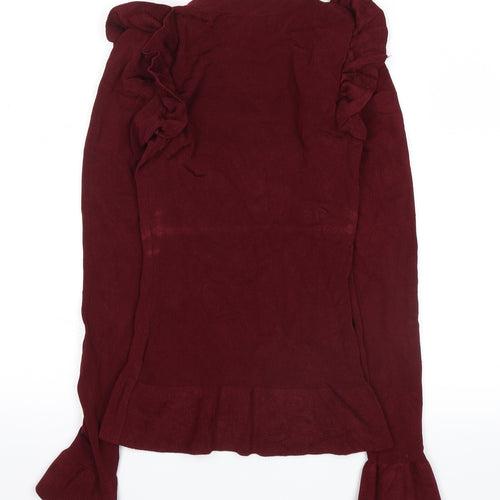 H&M Womens Red   Basic Blouse Size XS