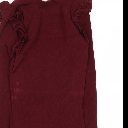 H&M Womens Red   Basic Blouse Size XS