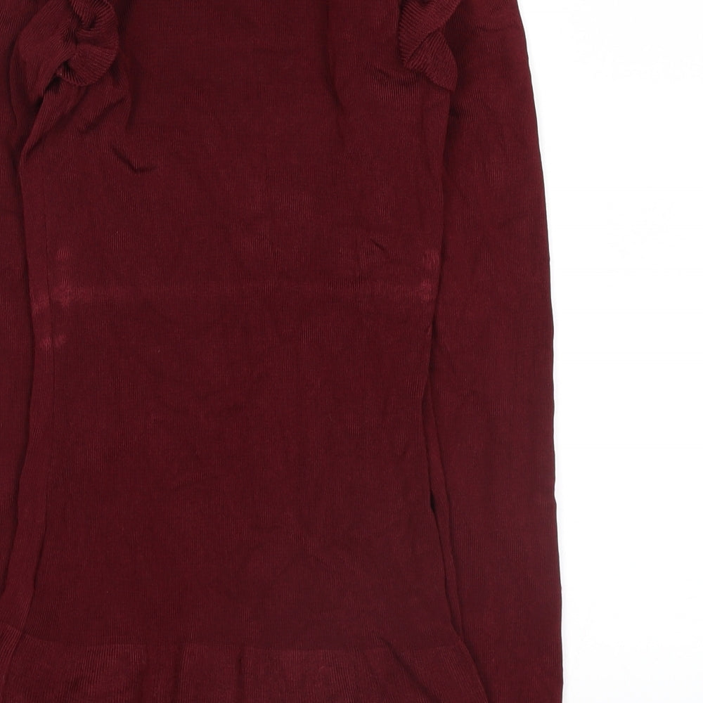 H&M Womens Red   Basic Blouse Size XS