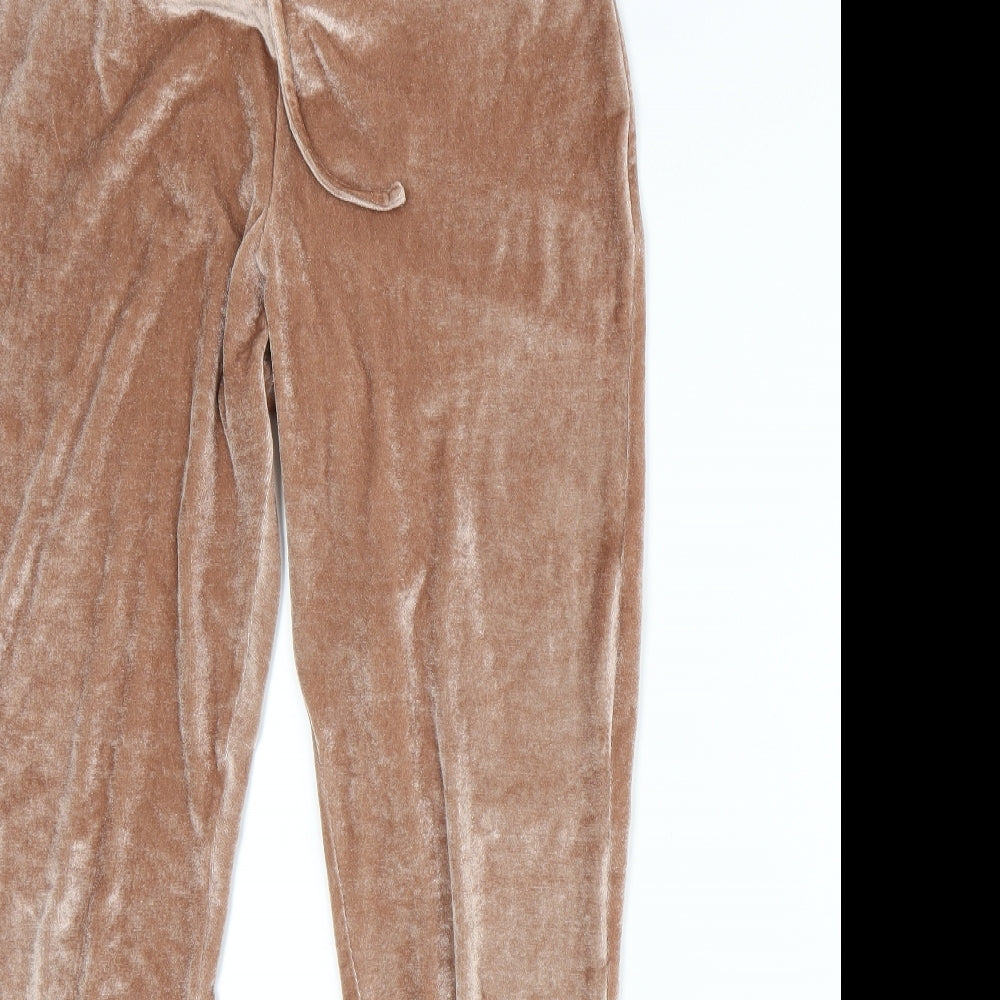 Souluxe Womens Brown   Sweatpants Trousers Size M L27 in