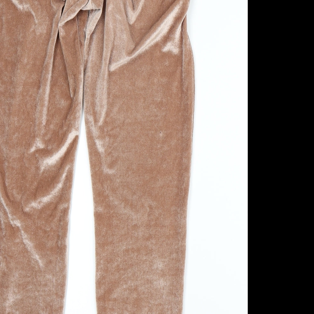 Souluxe Womens Brown   Sweatpants Trousers Size M L27 in