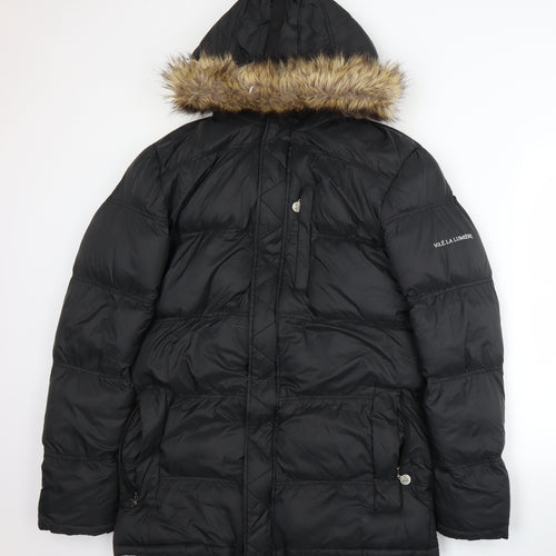 Volé La Lumière Womens Black   Parka Coat Size L