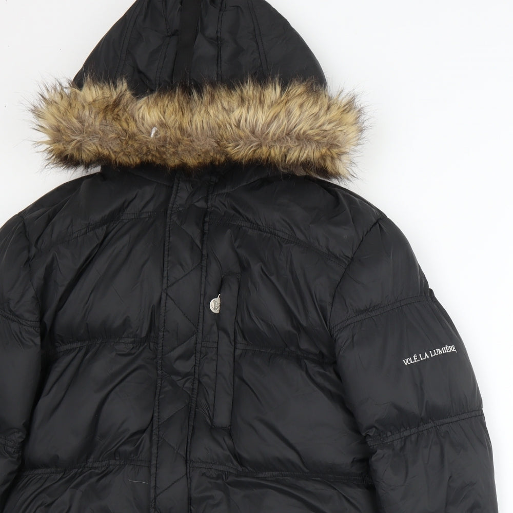 Volé La Lumière Womens Black   Parka Coat Size L