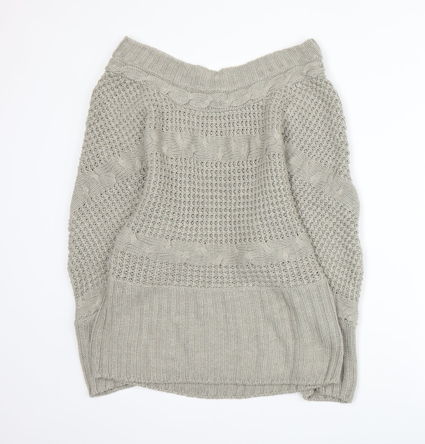 QED London Womens Grey  Knit  Jumper Size L