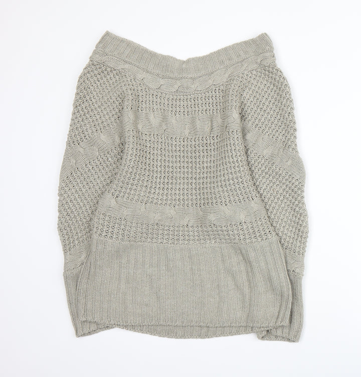 QED London Womens Grey Knit Jumper Size L