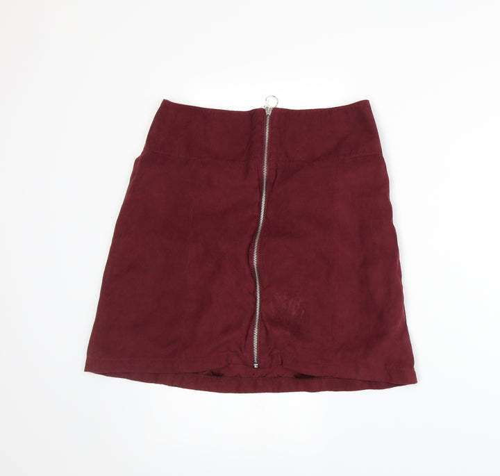Dorothy Perkins Womens Red A-Line Skirt Size 8