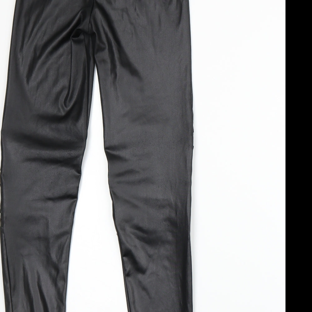 Preworn Womens Black    Leggings Size 4 L25 in