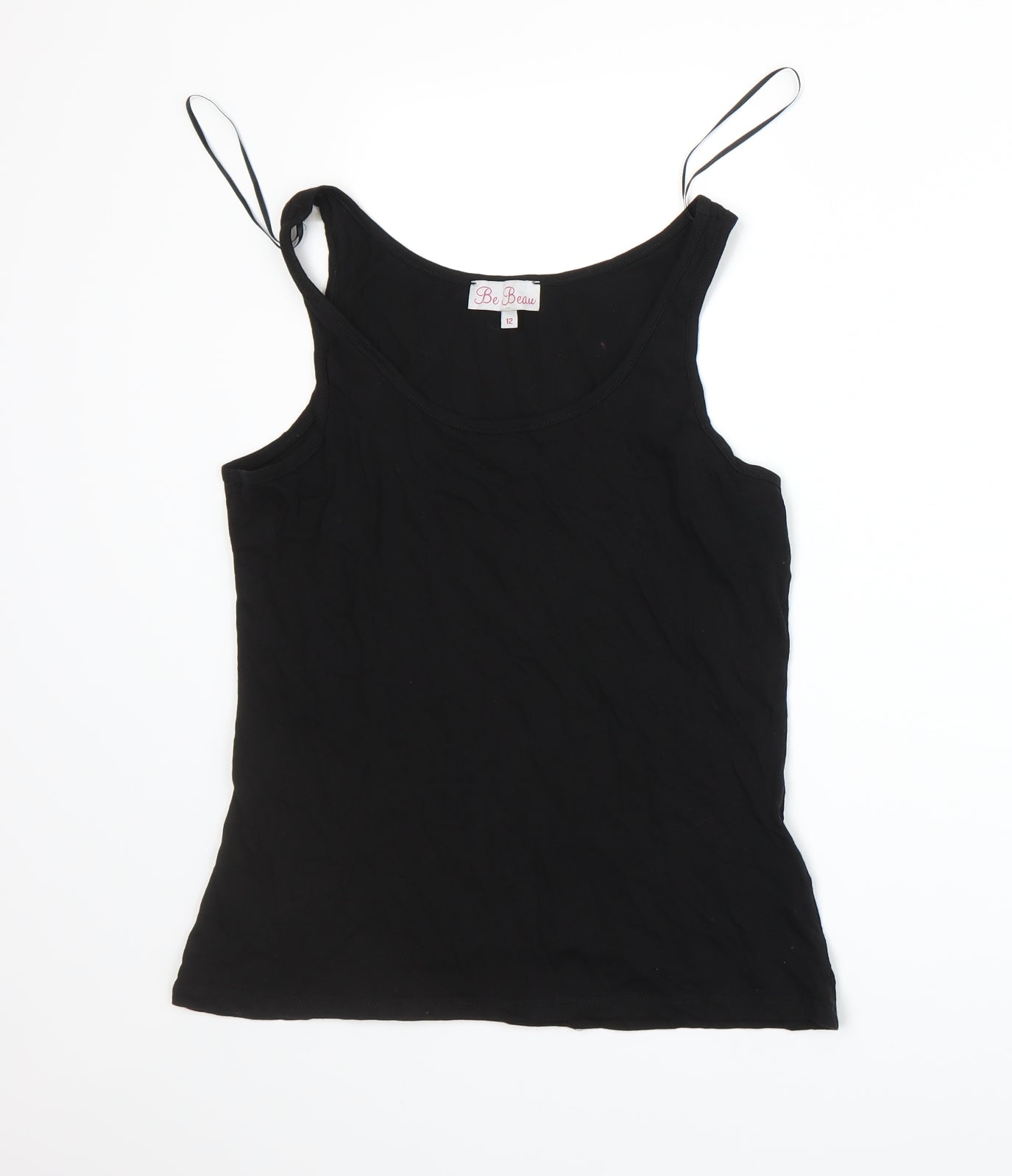Be Beau Womens Black   Basic Tank Size 12