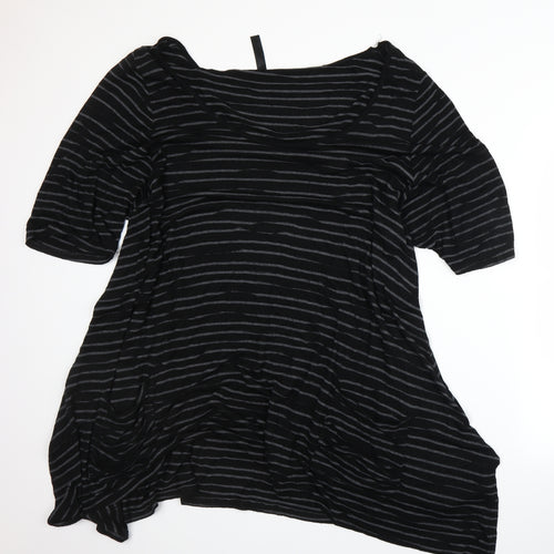 BHS Womens Black   Basic T-Shirt Size 26