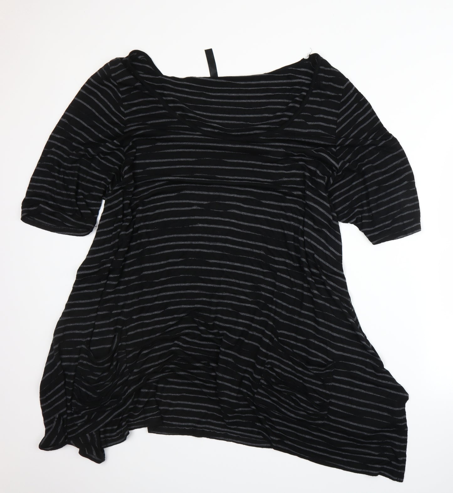 BHS Womens Black   Basic T-Shirt Size 26