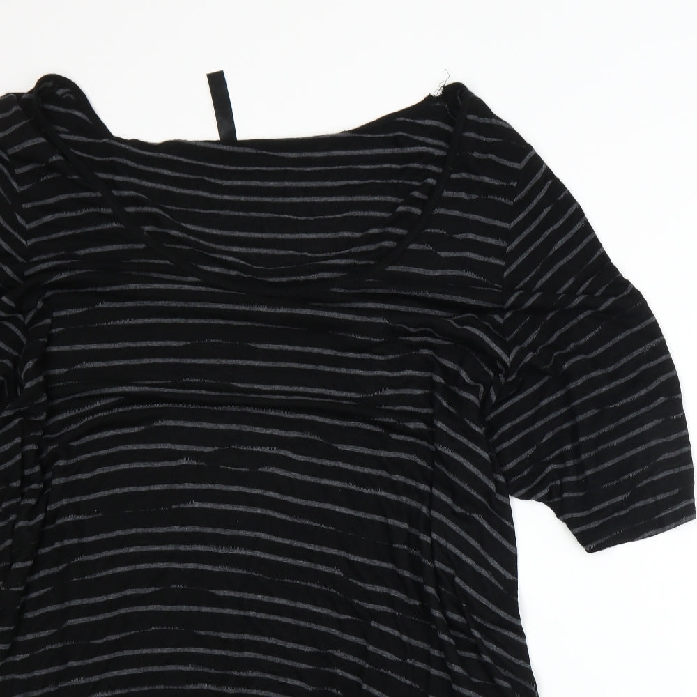 BHS Womens Black   Basic T-Shirt Size 26