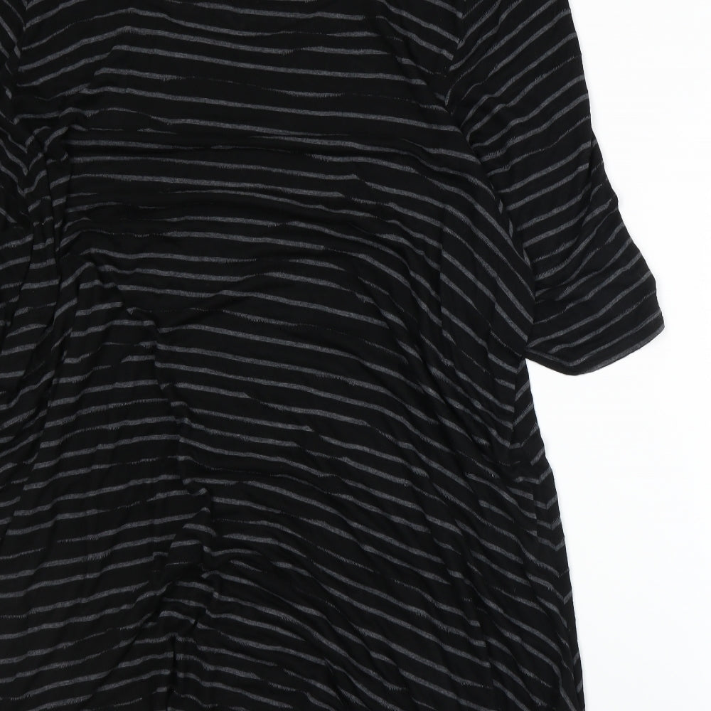BHS Womens Black   Basic T-Shirt Size 26