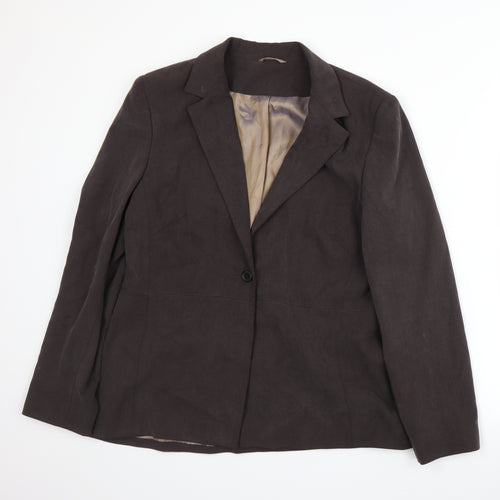 Principles Womens Brown   Jacket Suit Jacket Size 16