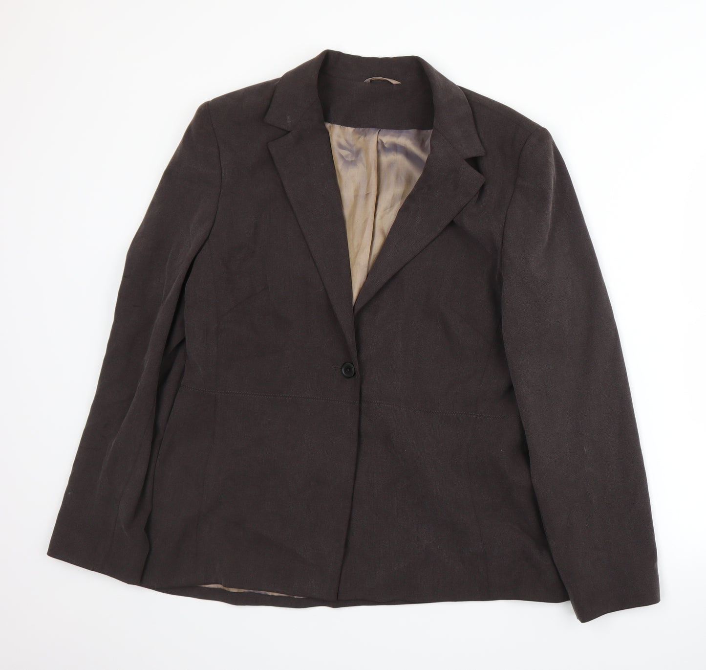 Principles Womens Brown   Jacket Suit Jacket Size 16