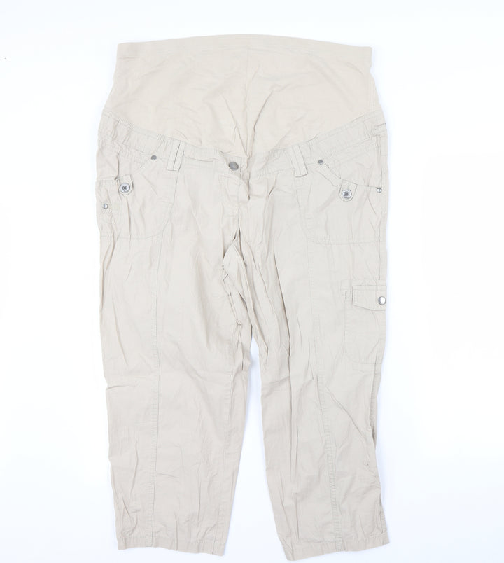Yessica Womens Beige Trousers Size 20 L24 in