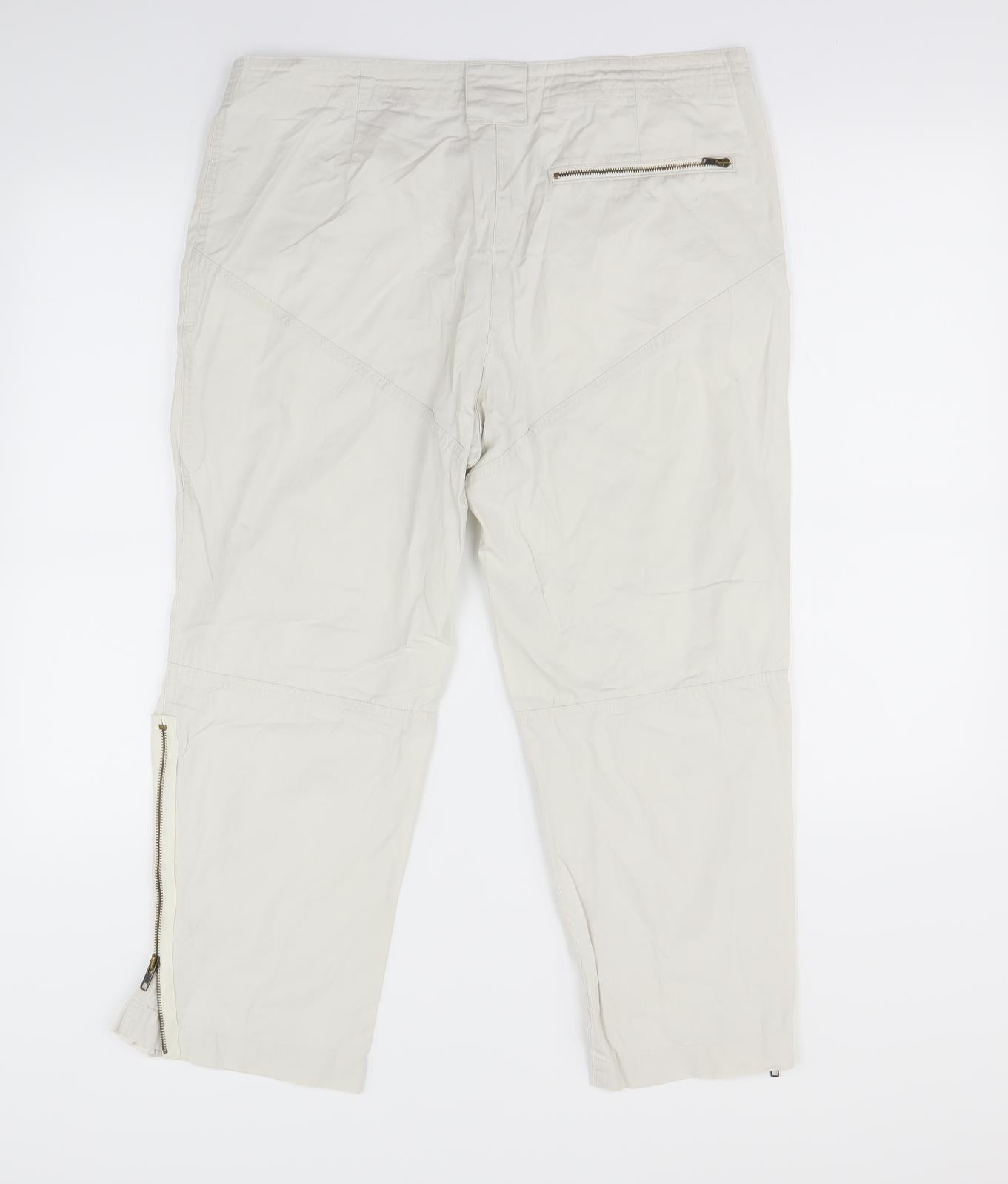 Lindex Womens Ivory   Trousers  Size 14 L24 in