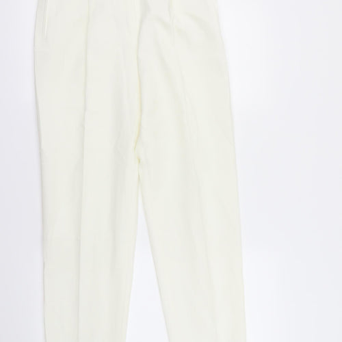 maria reich Womens Ivory   Dress Pants Trousers Size 12 L27 in
