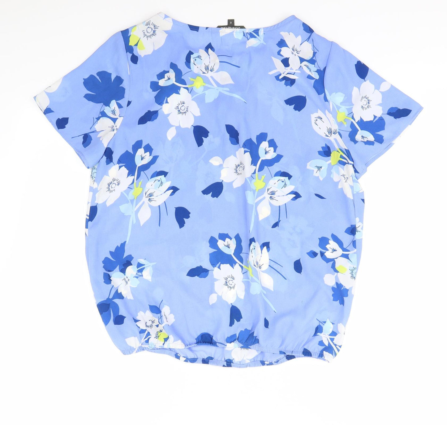 Bonmarché Womens Blue Floral  Basic Blouse Size 12