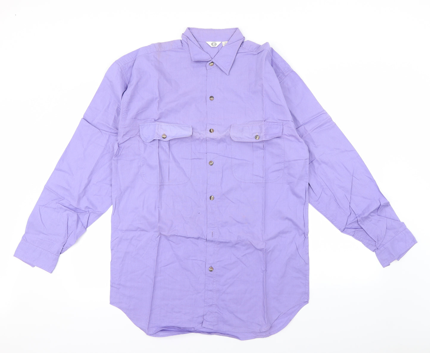 C&A Mens Purple    Dress Shirt Size S