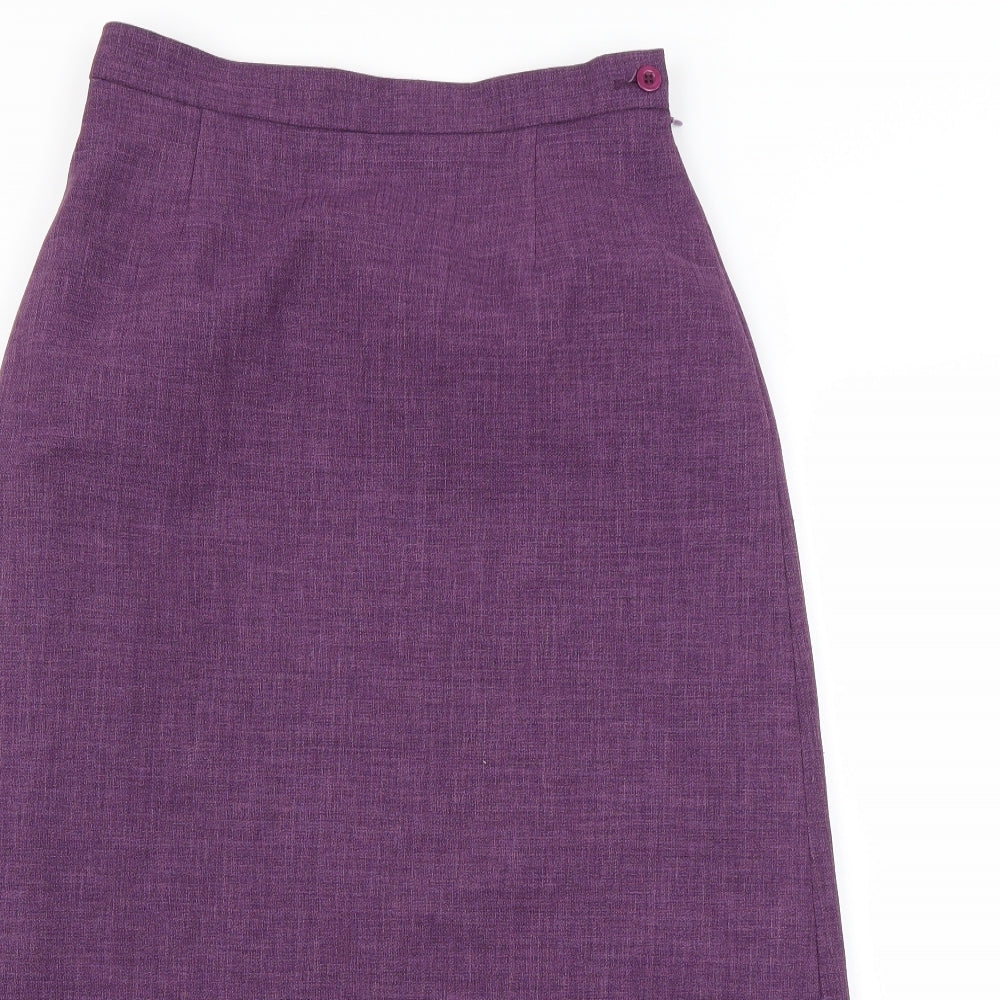 Nightingales Womens Purple   Straight & Pencil Skirt Size 12
