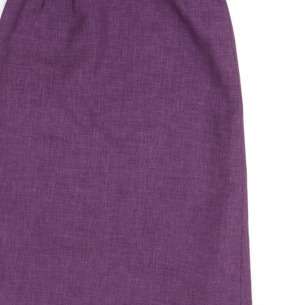 Nightingales Womens Purple   Straight & Pencil Skirt Size 12