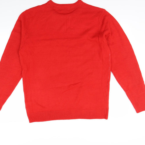 Studio Mens Red   Pullover Jumper Size XL