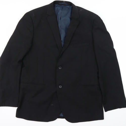 Preworn Mens Black   Jacket Blazer Size L