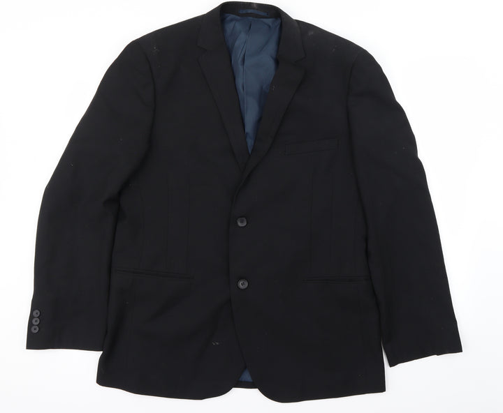 Preworn Mens Black   Jacket Blazer Size L