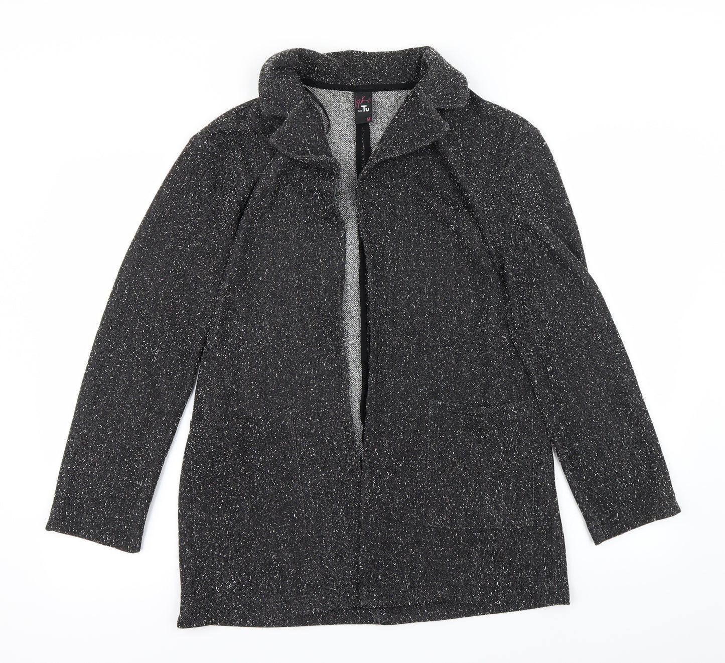 TU Womens Grey Polka Dot  Cardigan Jumper Size M