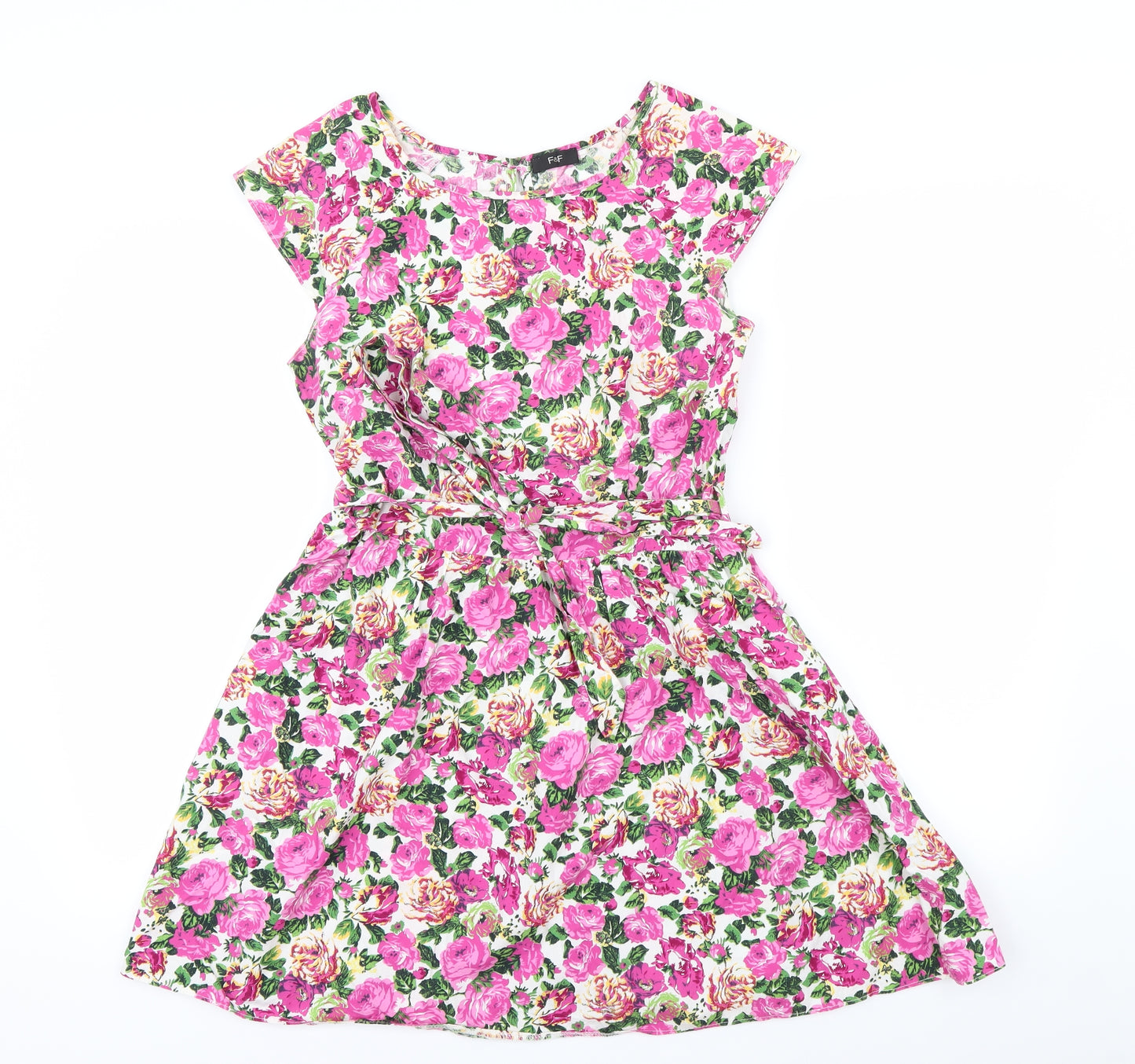 F&F Womens Multicoloured Floral  Fit & Flare  Size 12