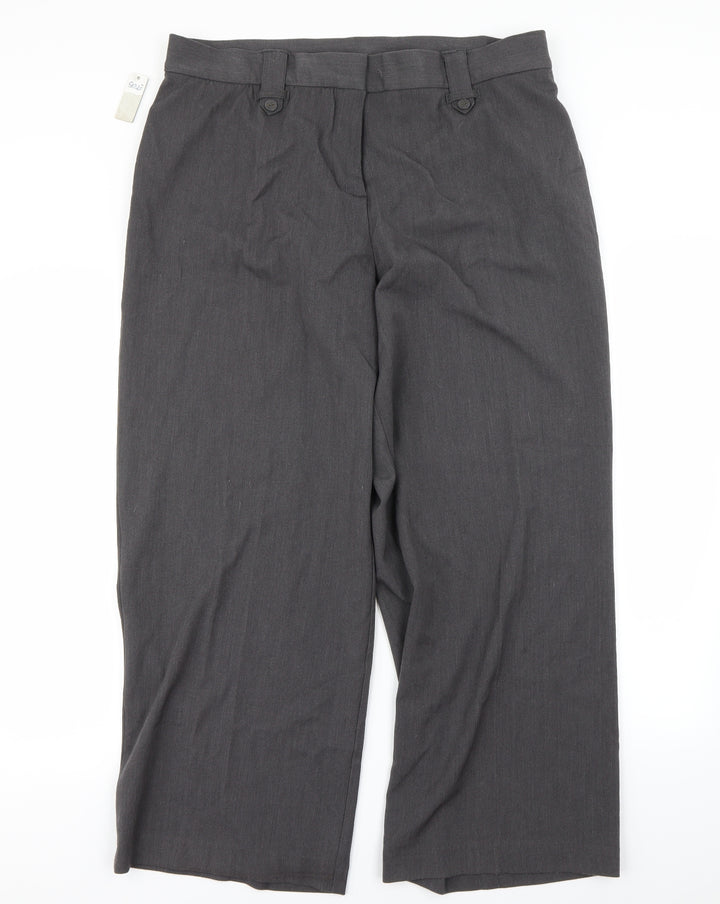 BM Womens Grey   Dress Pants Trousers Size 18 L27 in