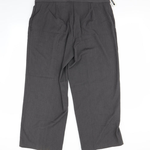 BM Womens Grey   Dress Pants Trousers Size 18 L27 in