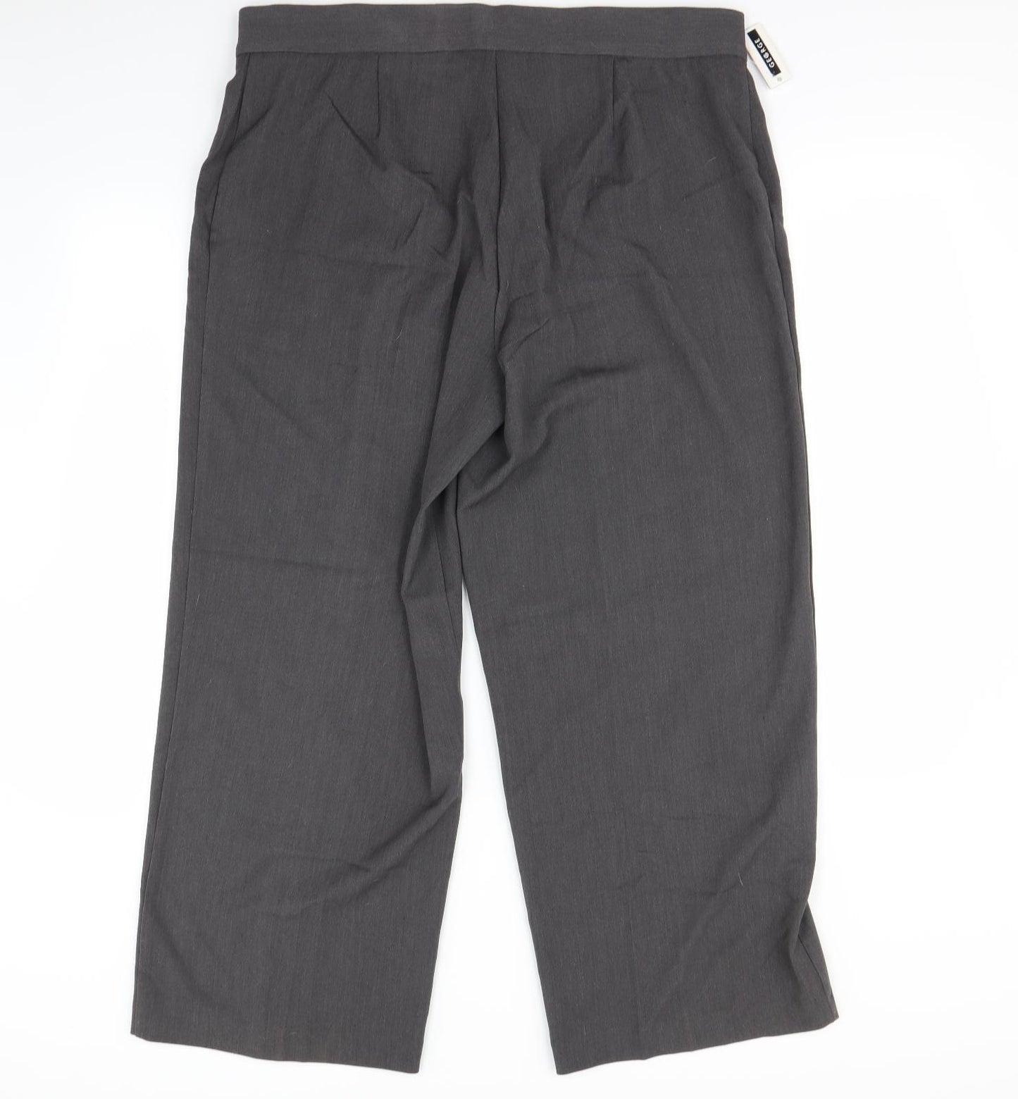 BM Womens Grey   Dress Pants Trousers Size 18 L27 in