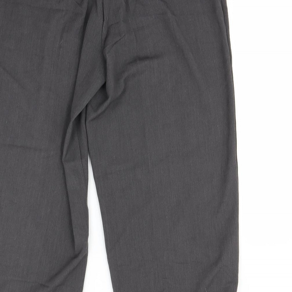 BM Womens Grey   Dress Pants Trousers Size 18 L27 in