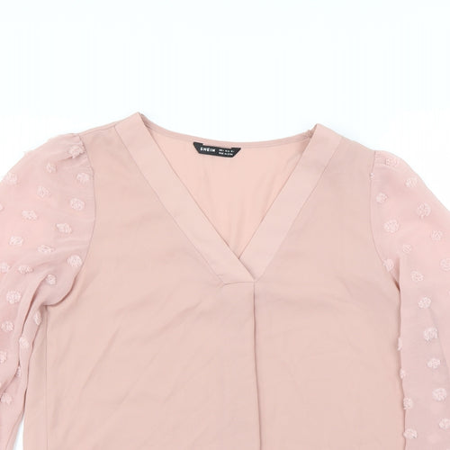 Shein  Womens Pink   Basic Blouse Size S