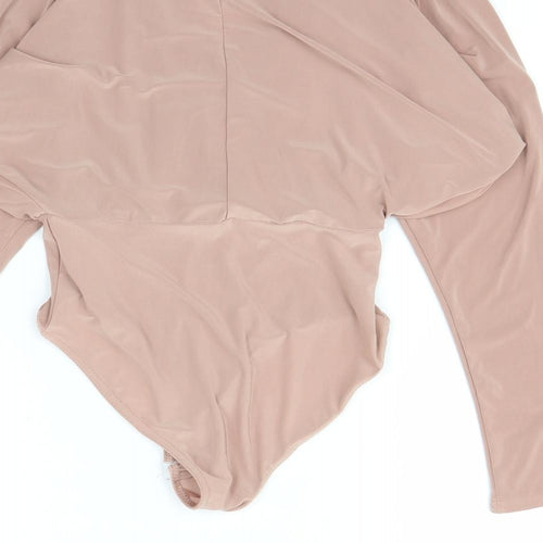 Pink Vanilla Womens Pink   Bodysuit One-Piece Size 6