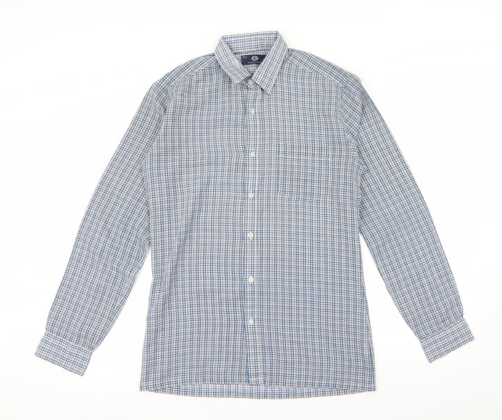 C&A Mens Multicoloured Check   Button-Up Size M