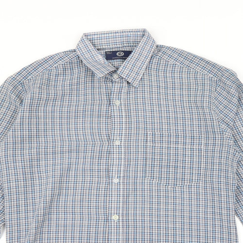 C&A Mens Multicoloured Check   Button-Up Size M