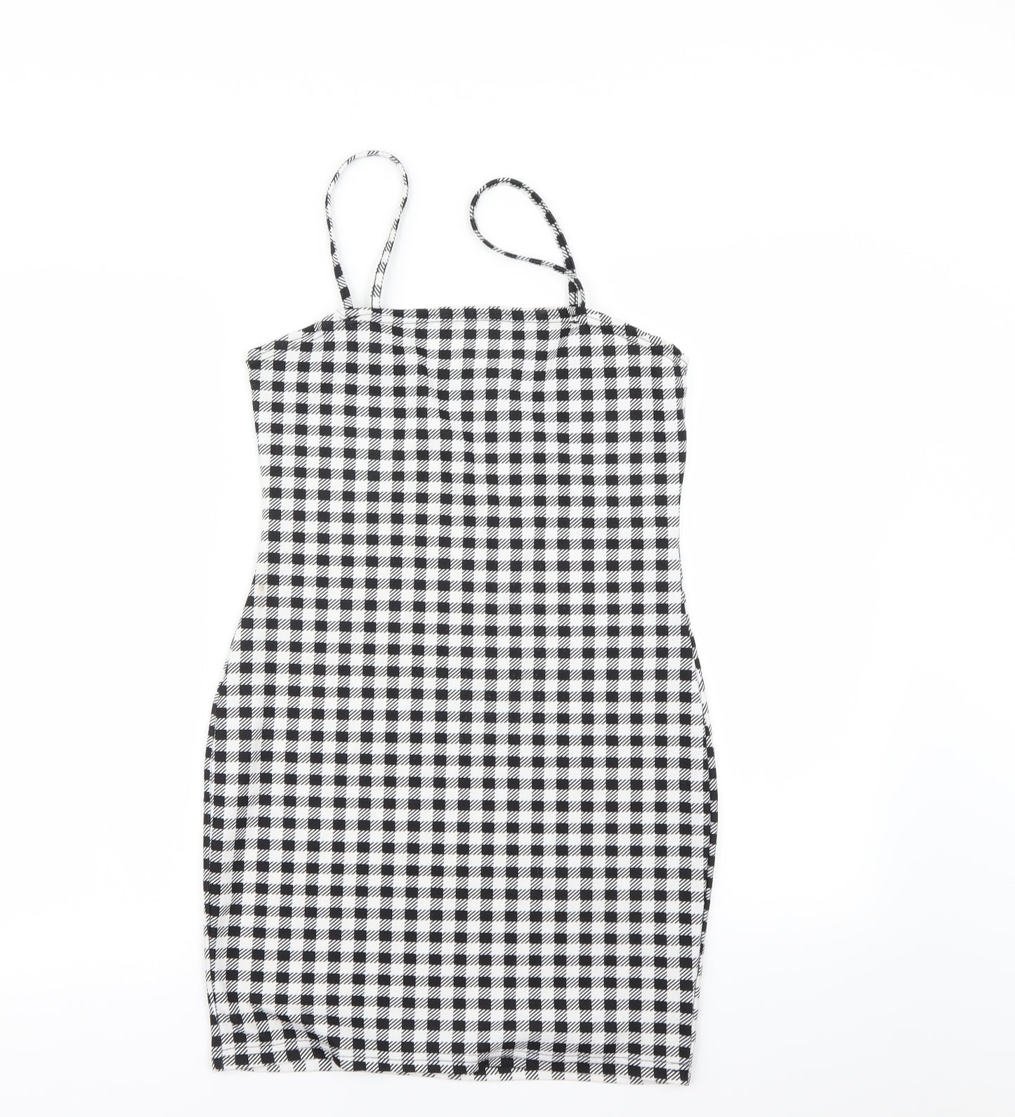 Shein  Womens Black Check  Mini  Size M