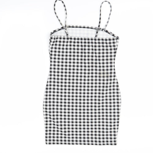 Shein  Womens Black Check  Mini  Size M