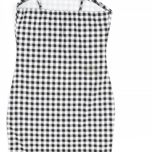 Shein  Womens Black Check  Mini  Size M