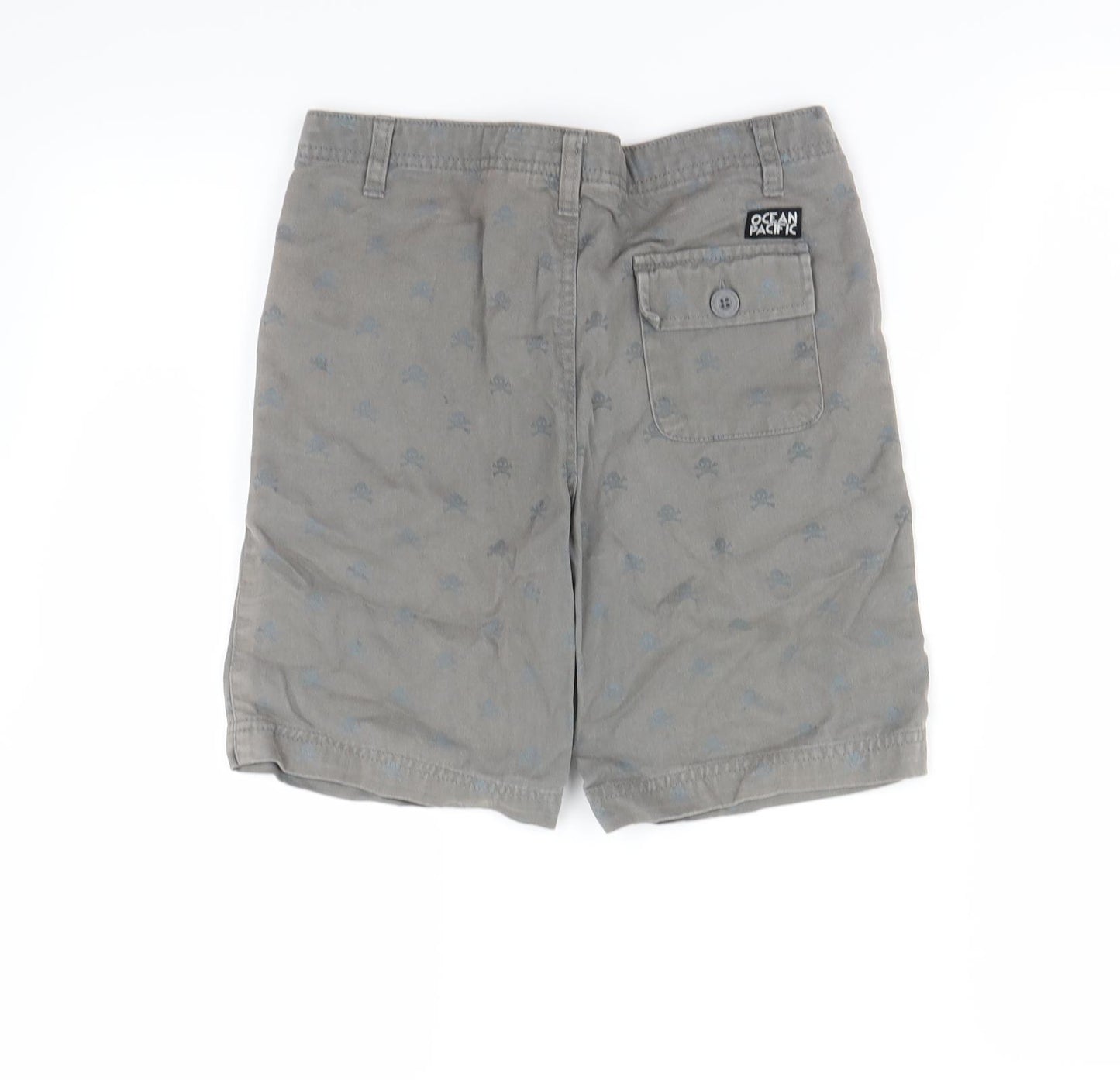 Ocean Pacific Boys Green Polka Dot  Cargo Shorts Size 10 Years
