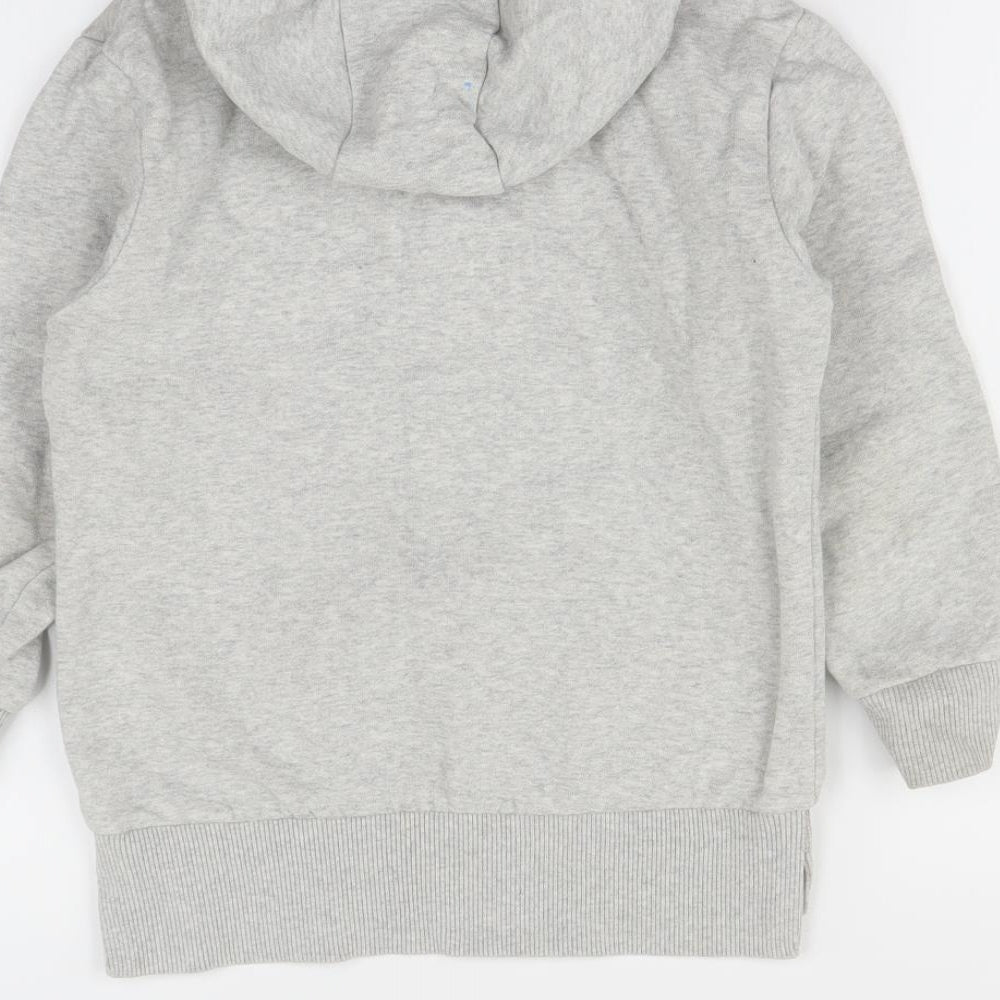 Preworn Boys Grey   Pullover Hoodie Size 7 Years